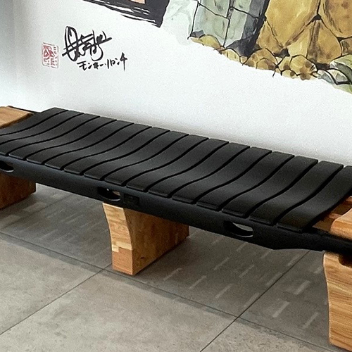 浜中町役場ストレッチャーベンチ