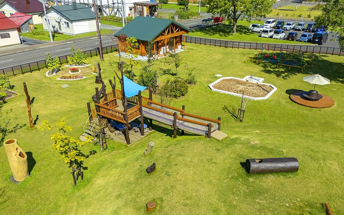 中頓別認定こども園園庭