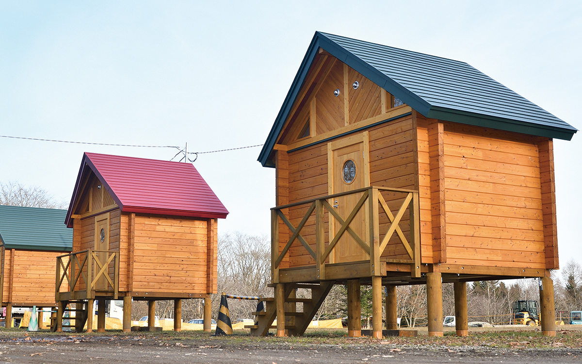 中標津町緑が丘森林公園キャンプ場ロッジ