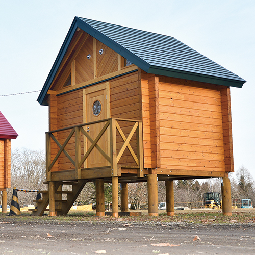 中標津町緑が丘森林公園キャンプ場ロッジ